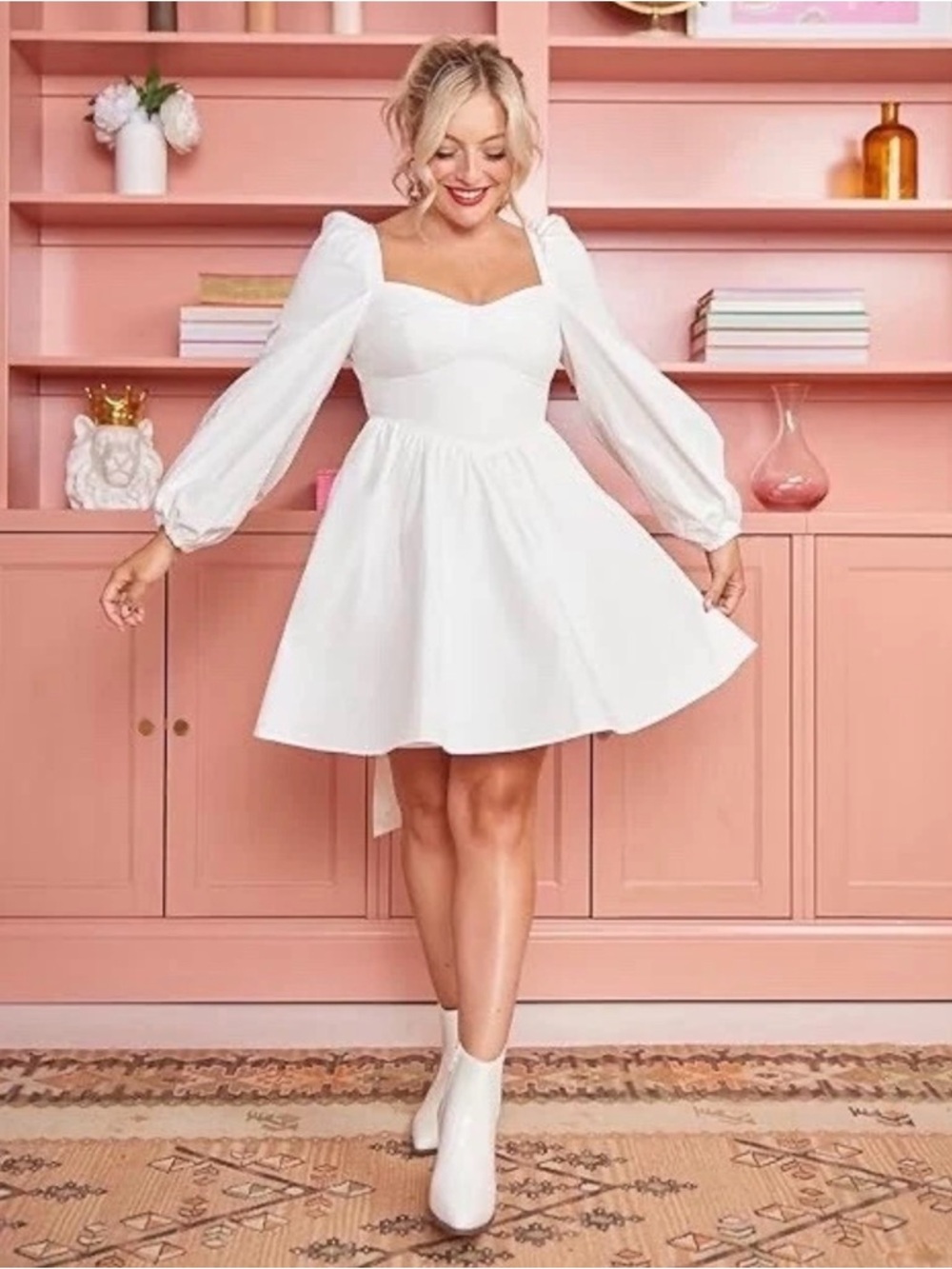 Rachel Martino x the drop mini dress